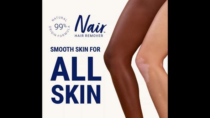 Nair Sensitive Hair Remover Legs &#38; Body Wax Strips - 40ct, 2 of 11, play video