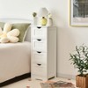 Costway White Floor Storage Cabinet Bathroom Organizer Free Standing 2/3/4 Drawers - 2 of 4