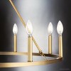 Urban Ambiance Luxury Modern Farmhouse Indoor Chandelier,  26-1/2''H x 35-1/2"W x 35-1/2''D,  Brushed Nickel Finish, UHP4603 - 4 of 4