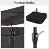 15ft Extra Large Double,Sided Patio Umbrella With Crank Handle & Base Included,Outdoor Market Umbrella for Poolside, Garden, Deck, Backyard Shade - 2 of 4