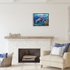 Stupell Industries Manatees & Fish Swimming Floating Frame Canvas Art - 3 of 4