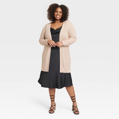 women's plus size sweater duster