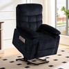 Mjkone Large Size Velvet Power Lift Recliners Chair With Lumbar Heating And 8-Point Vibration Massage,Armchair For Elderly - 3 of 4