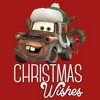 Juniors Womens Cars Merry Christmas Mater T-Shirt - 2 of 4