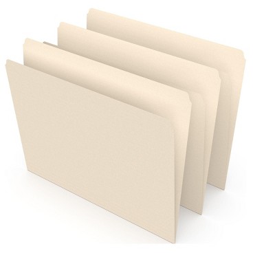 MyOfficeInnovations Manila File Folders Letter Single Tab 100/Box 116723