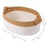 REGALWOVEN Odorless Cotton Rope Handcrafted Compact Size Multiple Use Open Storage Bins 3 Packs - 3 of 4