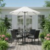 Aoodor Outdoor Dining Chair Cushions Set of 4, Waterproof Patio Furniture Seat Cushions, Outdoor Chair Pads with Ties - 2 of 4