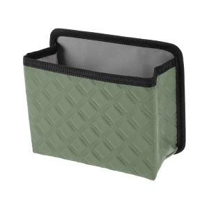 Unique Bargains Car Trash Can With Hook Hanging Car Door Faux Leather Trash Bin 1 Pc - 1 of 4