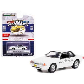 1993 Ford Mustang SSP Police White "Oregon State Police" "Hot Pursuit" Series 41 1/64 Diecast Model Car by Greenlight