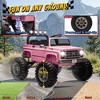 Joyracer Chevrolet 24V 4WD 2-Seater Ride On Truck for Kids, Electric Ride On Toys Cars with 7Ah Battery, Remote Control & MP3 - 4 of 4