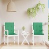 vidaXL Chair Cushion 2 Pcs, Patio Chair Cushion, Water Repellent Outdoor Seat Cushion, Garden Lowback Chair Cushion Pad - 2 of 4