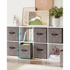 SONGMICS Storage Cubes Non-Woven Fabric Bins with Double Handles Set of 6 Closet Organizers for Shelves Foldable for Clothes - 4 of 4
