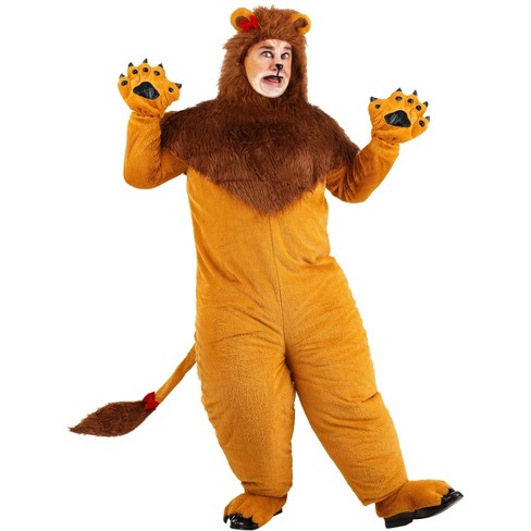 HalloweenCostumes 2X Mens Men s Plus Size Classic Storybook Lion Costume Black Brown Brown