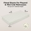 KeaBabies Mini Crib Sheets for Baby Girls, Boys, 2-Pack Soothe Pack and Play Sheets Fitted, Organic Pack N Play Mattress Sheet - 3 of 4