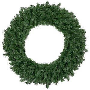 Northlight 36" Canadian Pine Artificial Christmas Wreath - Green Unlit - 1 of 4