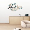 YIYIBYUS Metal 3D Ginkgo Leaf Wall Decor Luxury Leaves Sculptures for Home - 3 of 4
