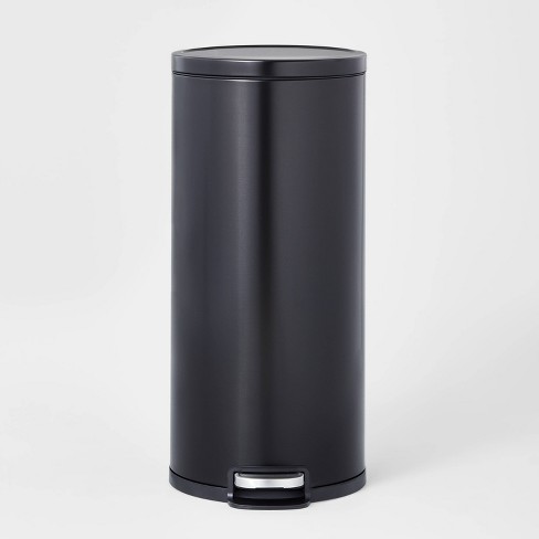 Garbage Bin 15L Round Trash Can Household Living Room Kitchen Trash Cans No  Lid Double-layer Large Capacity Bedroom Office Garbage Cans Simple Trash