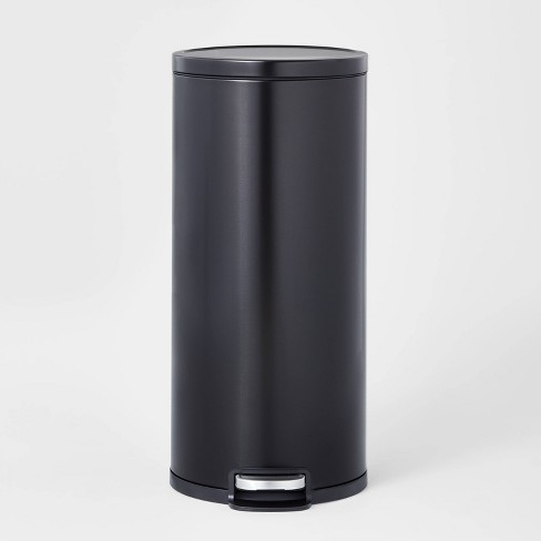 KITCHEN TRASH CAN - Black