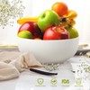 7" White Ceramic Bowls Set of 3, Oatmeal/Rice/Cereal Bowl, Kitchen Soup Bowls, Dessert Bowls, Fruit Bowl,Salad Bowl, Dishwasher & Microwave Safe - 4 of 4