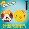 SCS Direct Gaga Pet Themed Playground Balls (8.5 inches) w Air Pump - Durable Rubber Pack for Recess Dodgeball, Kickball - Fun Spring Outdoor Toy - 2 of 4