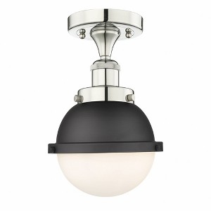 Edison - 1 Light Semi-Flush Mount In Art Deco Style-9.5 Inches Tall and 7.25 Inches Wide - 1 of 1