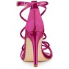 Allegra K Women's Open Toe Strappy Buckle Straps Stiletto Heel Sandals - 3 of 4