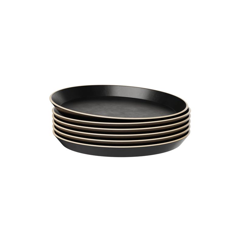 Kook Dinner Plates, Dishwasher & Microwave Safe, Set of 6, 1 of 4