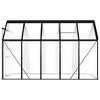 vidaXL Greenhouse Anthracite Aluminum 63.4 ft - 4 of 4