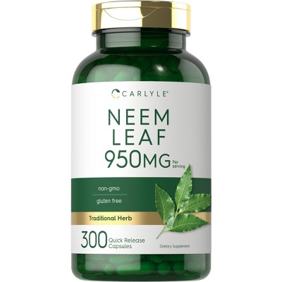 Carlyle Neem Leaf 950mg | 300 Capsules