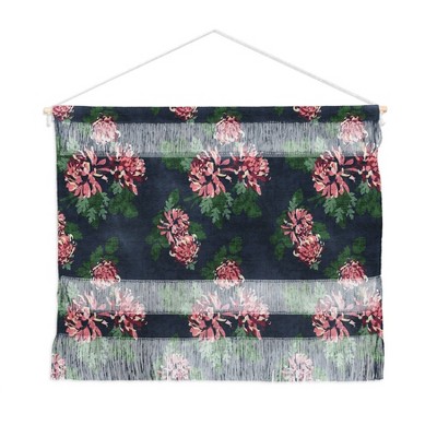 22" x 16" Holli Zollinger Chrysanthemum Twilight Wall Hanging Pink - Deny Designs