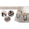 PAGED Rectangle Dining Table Modern Kitchen Table with MDF Tabletop and Metal Legs, 47.2" Living Room Table for 4/6 Person - 2 of 4