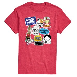 Men's - The Office - The Office Stickers Short Sleeve Graphic T-Shirt - 1 of 4