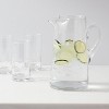 90 fl oz Glass Tall- Pitcher with Handle - Threshold™: Traditional Clear Drink Server, Lead-Free, BPA-Free - image 2 of 3