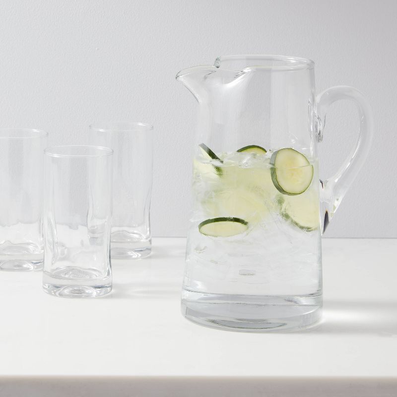 90 fl oz Glass Tall- Pitcher with Handle - Threshold&#8482;, 3 of 8
