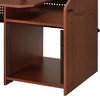 Royal Hampton 71 Inch Wood Music Desk Studio Workstation, 3 Shelves, Cherry Brown - 4 of 4