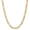 Black Bow Jewelry Men's 6.75mm 10k Yellow Gold Solid Concave Figaro Chain Necklace - 3 of 4
