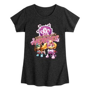 Girls' - Paw Patrol - Adventure Citys Heroes Fitted Short Sleeve Graphic T-Shirt - 1 of 4