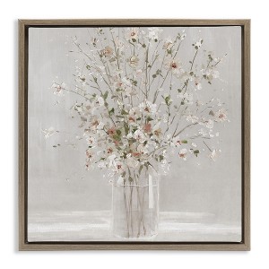 Stupell Industries Neutral Flower Vase Arrangement, 18" x 18" - 1 of 4