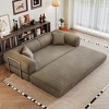 78.8" Compression Sofa,Convertible Floor Sofa Bed-with Pillow Back Support Armrest, Comfy Futon Couch Sleeper Bed, for Living Room, Bedroom - 3 of 4