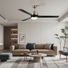 Warmiplanet 60' Ceiling Fans with Lights and Remote Control, Brushed Nickel, DC Motor, 3 blades - 4 of 4