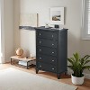 5-Drawer Vintage Dresser - TV Stand + Storage with Metal Handles for Bedroom & Living Room - 2 of 4