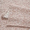 Cotton Blend Medium Weight Matelasse Weave Floral Scroll Coverlet by Blue Nile Mills - image 3 of 4