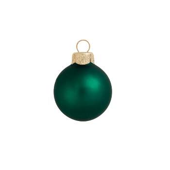 Northlight 4ct Green Matte Finish Glass Christmas Ball Ornaments 4.75" (120mm)