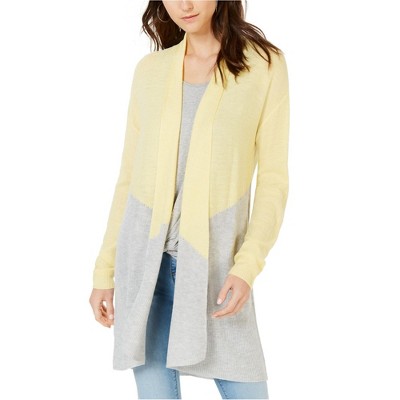 I.N.C International Concepts Womens Completer Cardigan Sweater, Yellow, X-Large