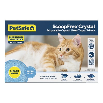 Blue Crystal Cat Litter Tray Refills, 3-Pack