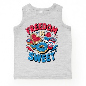 The Juniper Shop Freedom Is Sweet Toddler Tank - 1 of 4