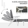 PAGED Beach Chairs Foldable Outdoor Chaise Lounge Chair with Pillow, Aluminum Frame for Camping, Beach, Picnics, Deck, Pool - 2 of 4