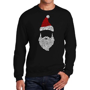 LA Pop Art Men's Word Art Crewneck Sweatshirt - Santa Claus - 1 of 4