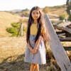 Girl's Organic Twill Pinafore Skirt -Jackalo - 3 of 4