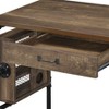 Vynxaria Ergonomic 1-Drawer Writing Desk in Weathered Oak/Black Rustic Finish for Minimalist Home Offices - 2 of 4